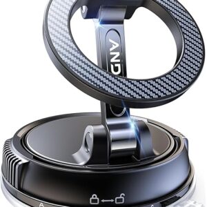 ANDERY MagSafe Car Phone Holder – Strong Suction & 360° Adjustable Mount